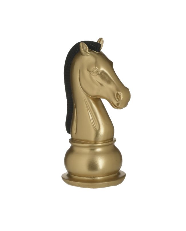 Schach Figur Gold Ritter