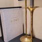 Kerzenhalter Kerzenständer Gold Alu 12,50x41cm