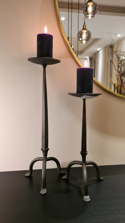 Kerzenhalter Kerzenständer Grau Antik 40x13cm
